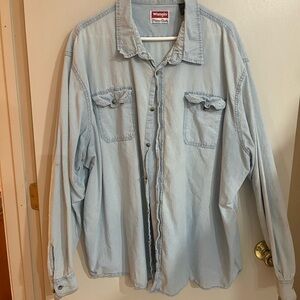 Wrangler Light Blue Denim Shirt